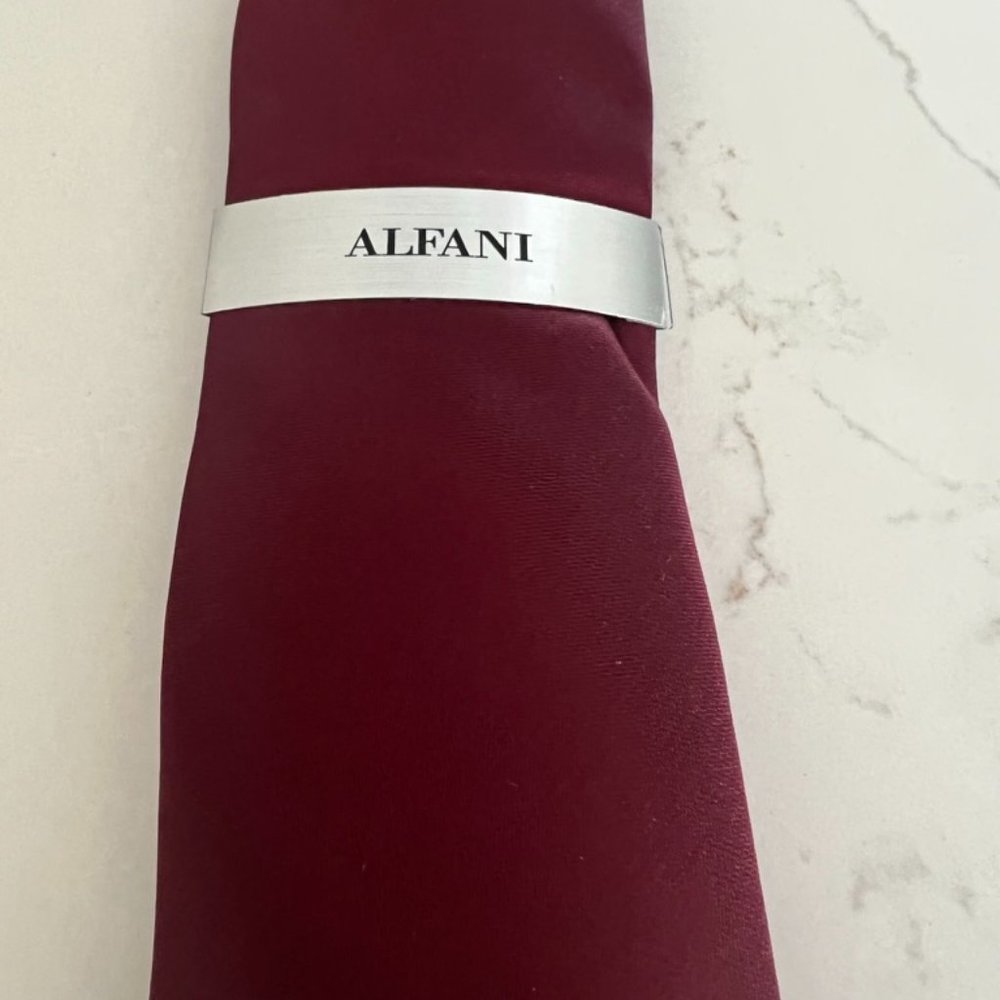 Mens Alfani Burgundy Tie